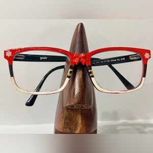 🎅 Hand-Painted Santa Inspired Pair Eyewear Toppers 🎅